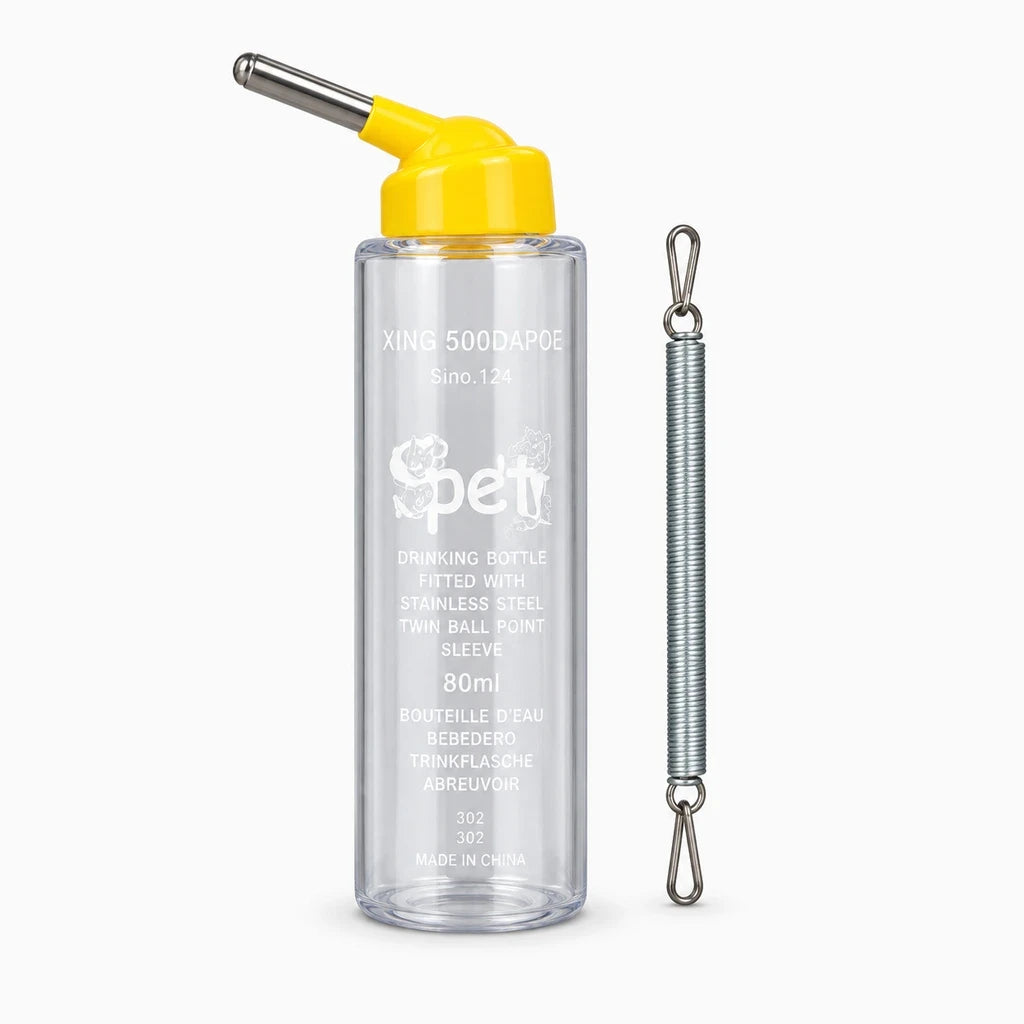 Abreuvoir pour lapin avec bille métallique, capacité 500 ml, fixation sur cage