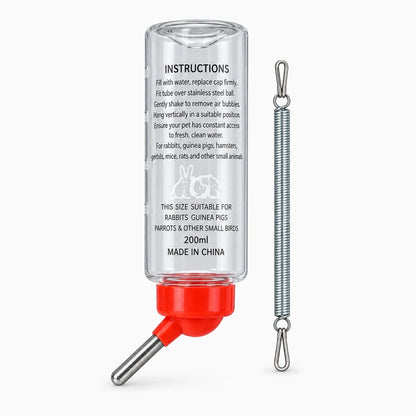 Distributeur d'eau goutte à goutte pour abreuvoirs lapins, disponible en jaune vert rose bleu