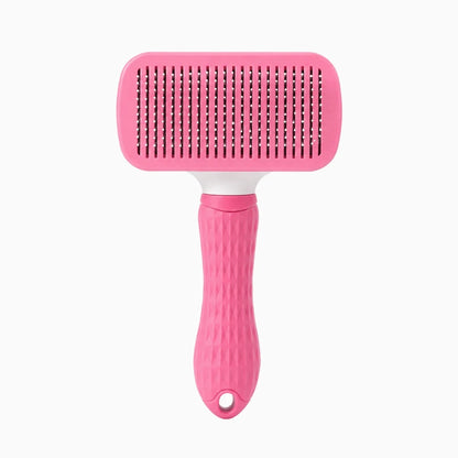 Peigne démêlant poile chien disponible en rose, gris et bleu pour chat et chiot