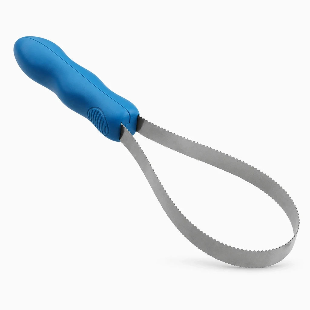 Brosse sous poil chien avec manche ergonomique pour démêler les nœuds du pelage