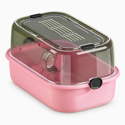 Cage spacieuse pour cochon d'inde et hamster, coloris blanc avec ouverture supérieure