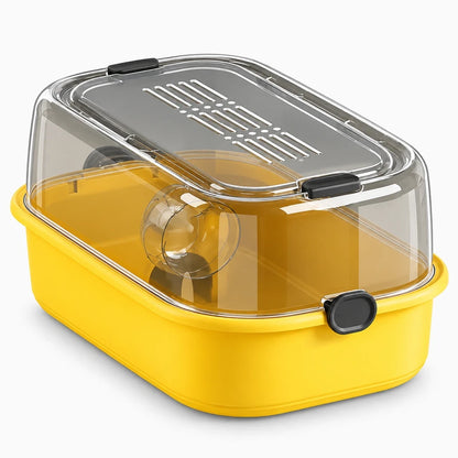 Cage robuste pour hamster aux parois fermées, intérieur bien aéré et pratique