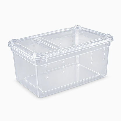 Conteneur de terrarium aéré pour reptiles, design compact et facile à nettoyer