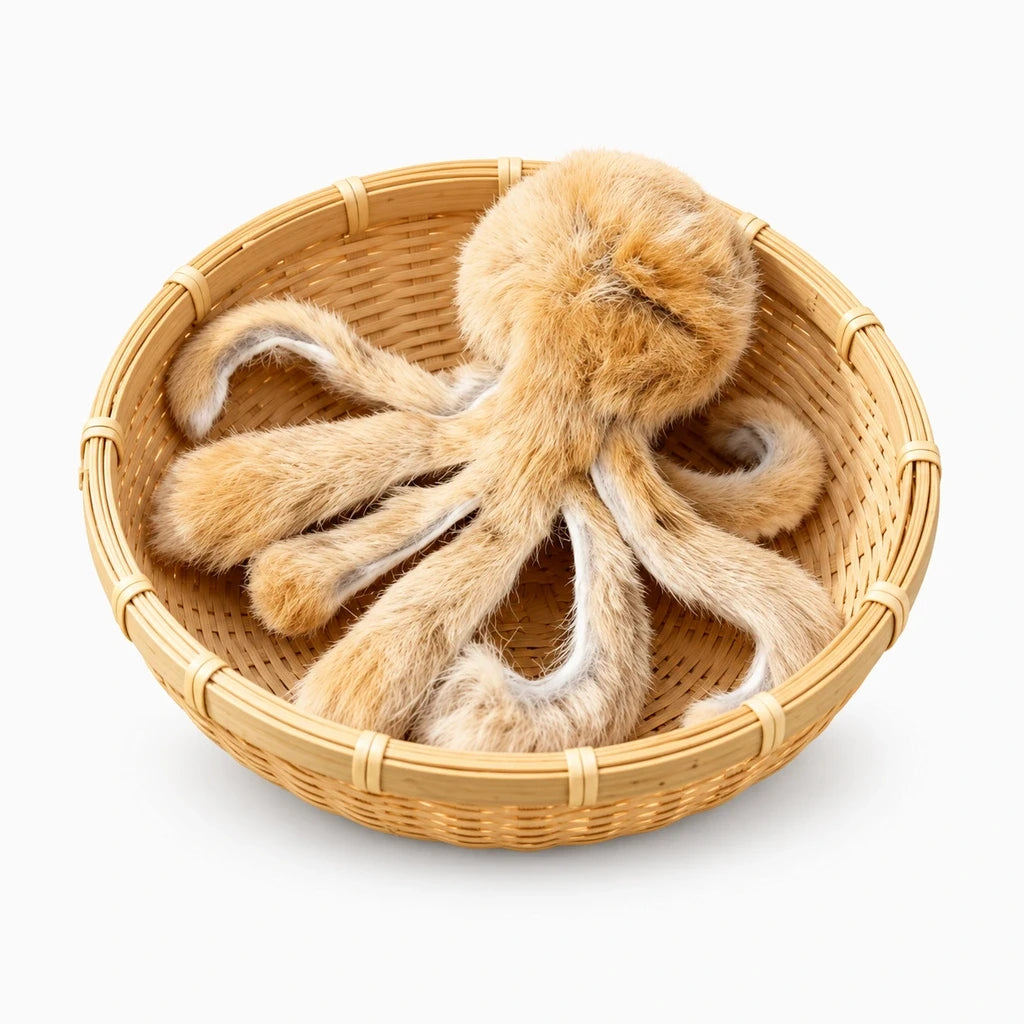 Canne à pêche pour chat avec tige souple et leurre en fourrure, disponible en jaune, blanc ou gris