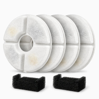 Filtre disque charbon actif pour fontaine chat, système de filtration multiple