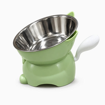 Gamelle pour chat surélevée avec base haute et grand diamètre pour posture naturelle