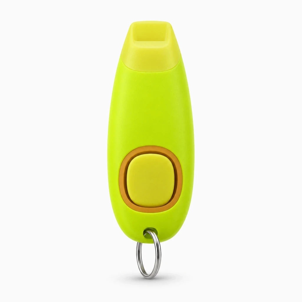 Accessoires d'entraînement chien : clicker, guide pratique et équipement de sortie