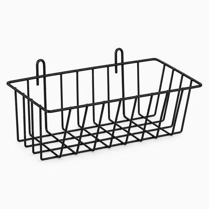 Râtelier foin lapin noir avec structure compacte pour maintenir le foin en place dans la cage
