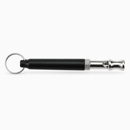 Sifflet ultrason noir compact pour rappel et contrôle du chien en extérieur et promenade