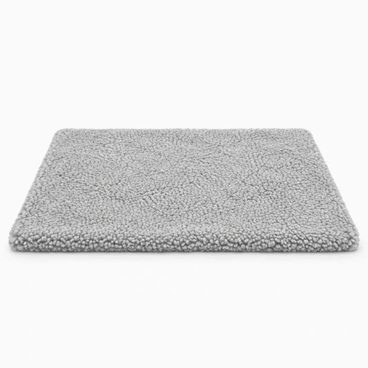 Tapis chauffant pour chat avec coussin réfléchissant thermique, dimensions M 60x48 cm, en tissu souple gris