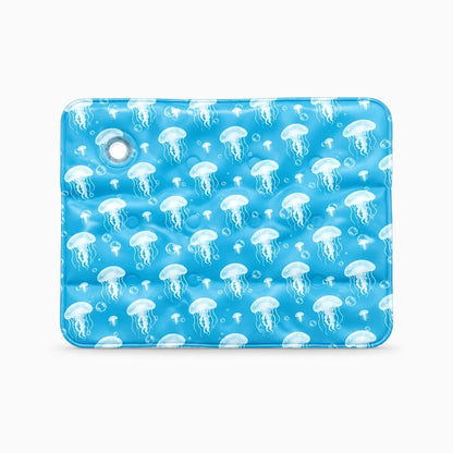 Détail de la texture respirante du tapis fraîcheur chien absorbant la chaleur corporelle sans électricité