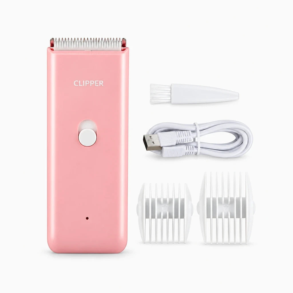 Tondeuse silencieuse multicolore pour chat et petit animal, manche antidérapant et tête de coupe professionnelle